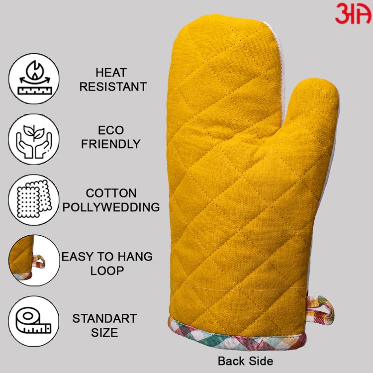 Wild Flowers Printed Cotton Microwave Gloves