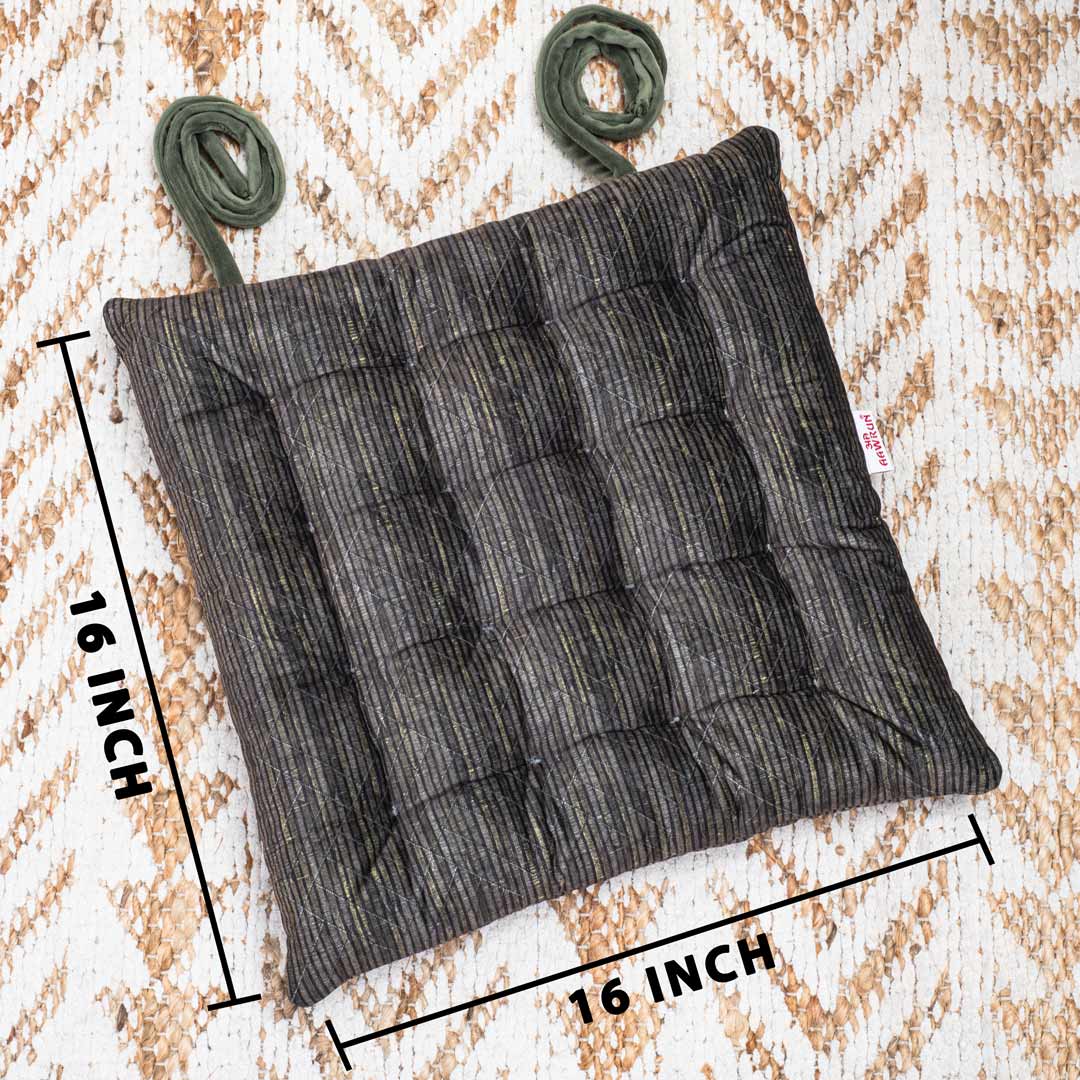 Premium Velvet Quilted Chair Pad