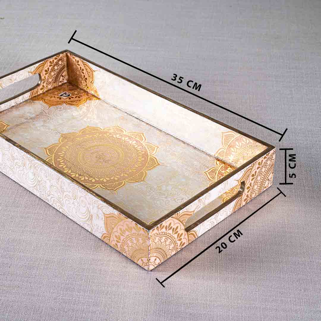 Premium Abstract Rectangle MDF Tray