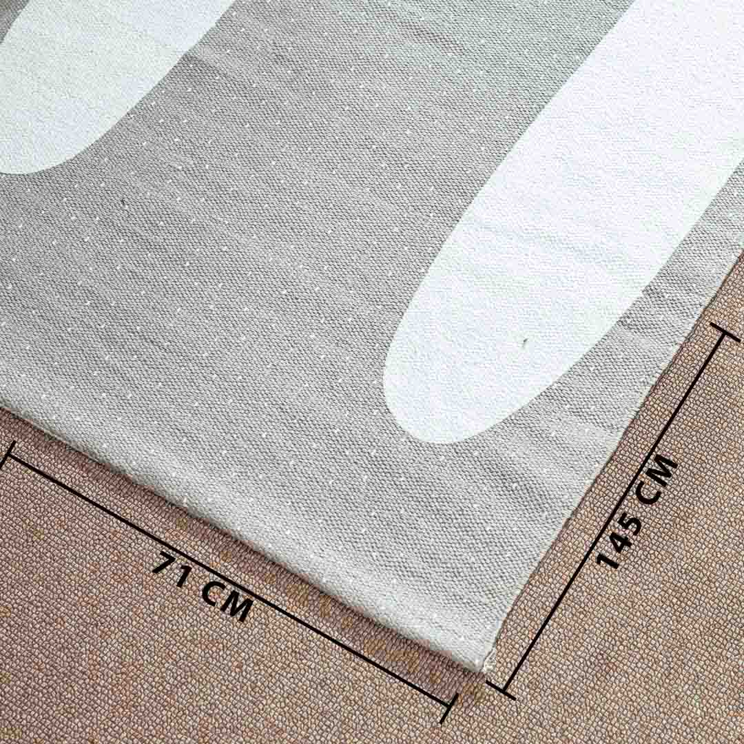 Premium White- Grey Gug Design Three 74x144 cm