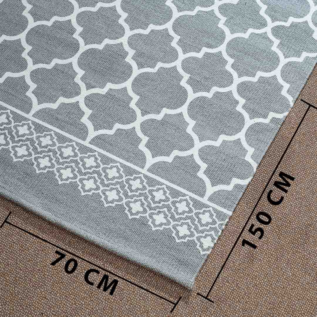 Premium Grey Rug Design Five 74x144 cm