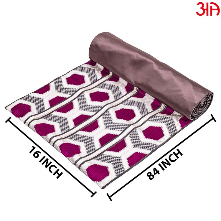 EMB Bed Runner Set (16x84 & 16x16) Inch