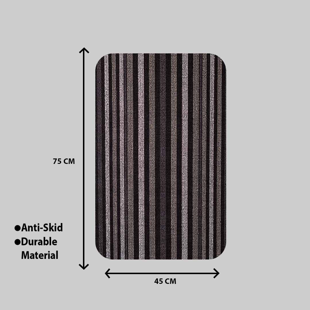 Hoopla Stripe Pvc Front Door Mat (45X75)-CM