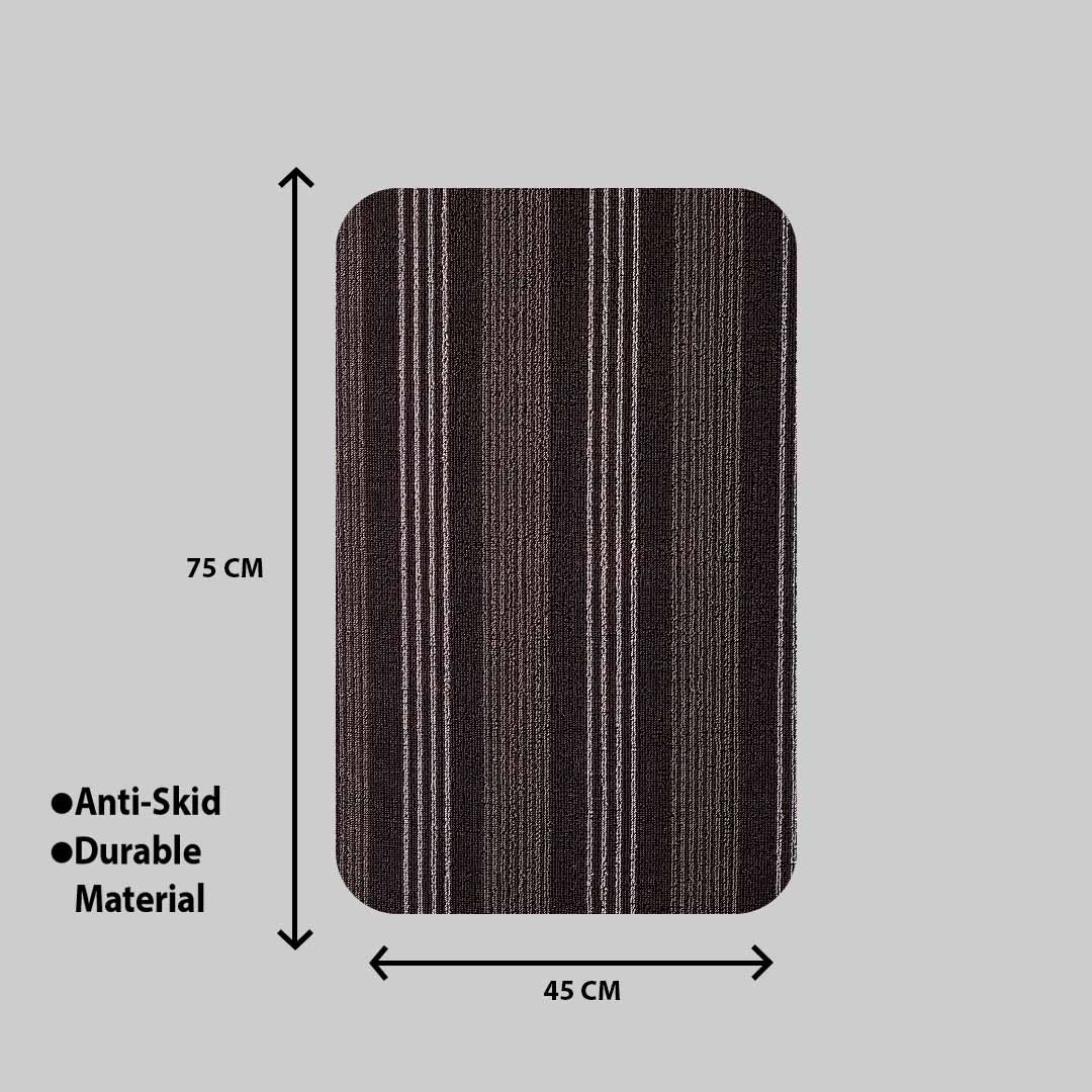 Hoopla Stripe Pvc Front Door Mat (45X75)-CM