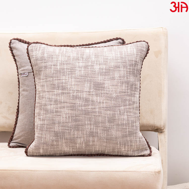 brown cotton cushion