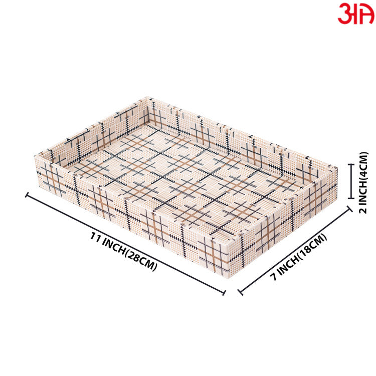 Beige Multi Purpose Tray (28x18x4)-CM