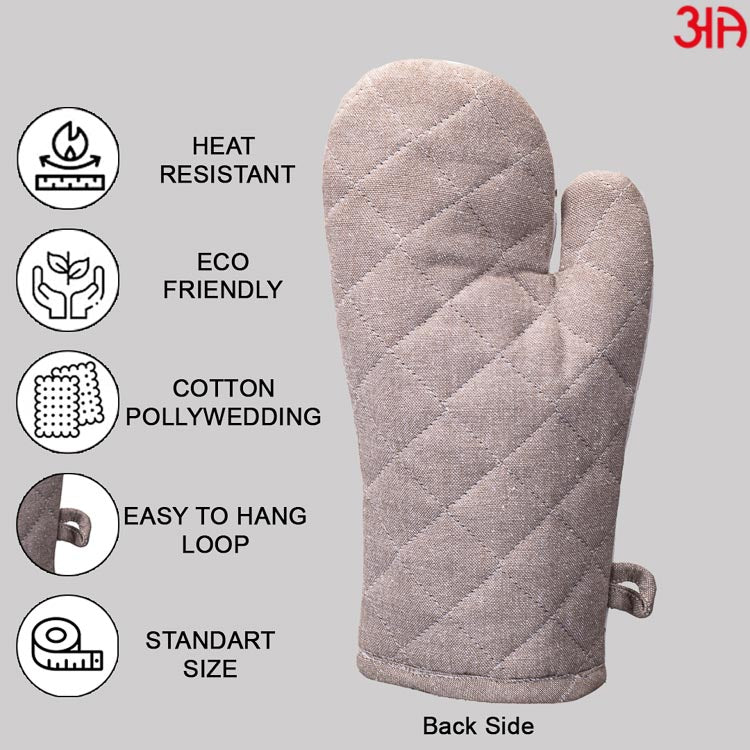 The Winter Holiday Cotton Microwave Gloves