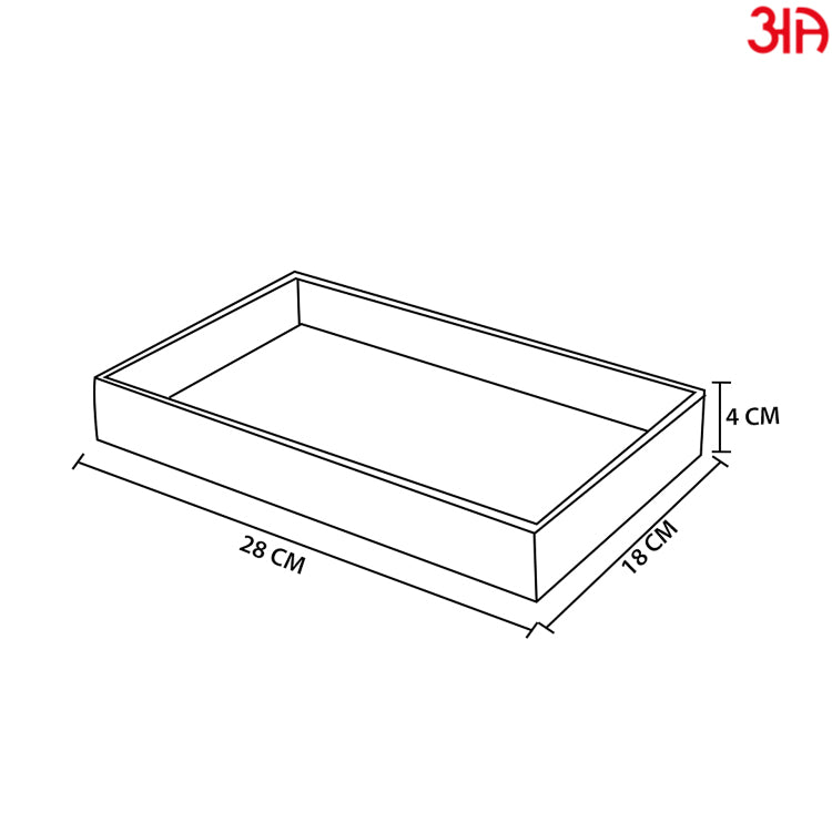 Beige Multi Purpose Tray (28x18x4)-CM