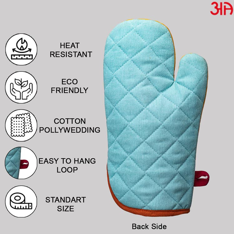Chirping Birds Cotton Microwave Gloves