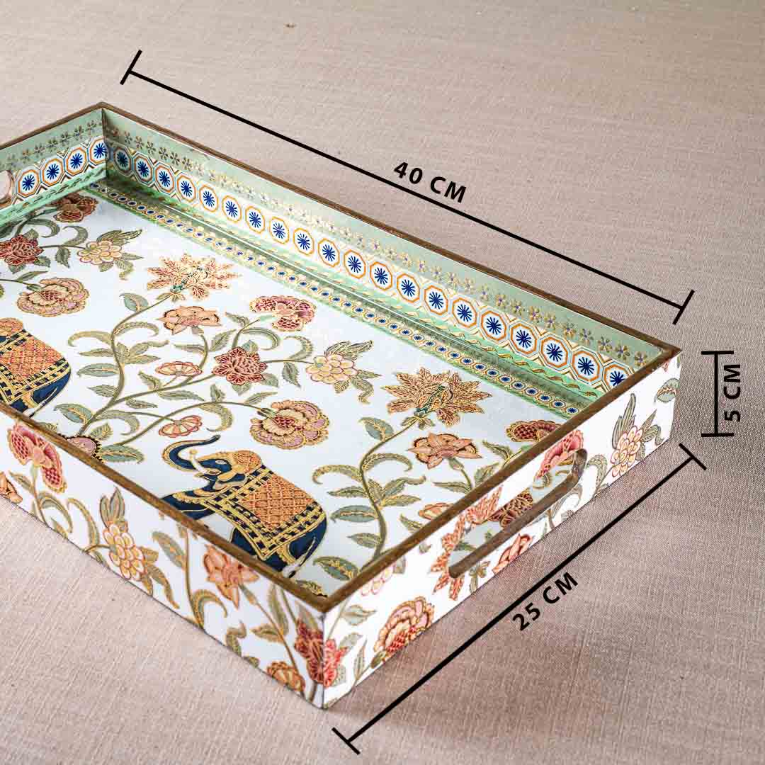Premium Elephant Rectangle Mdf Tray