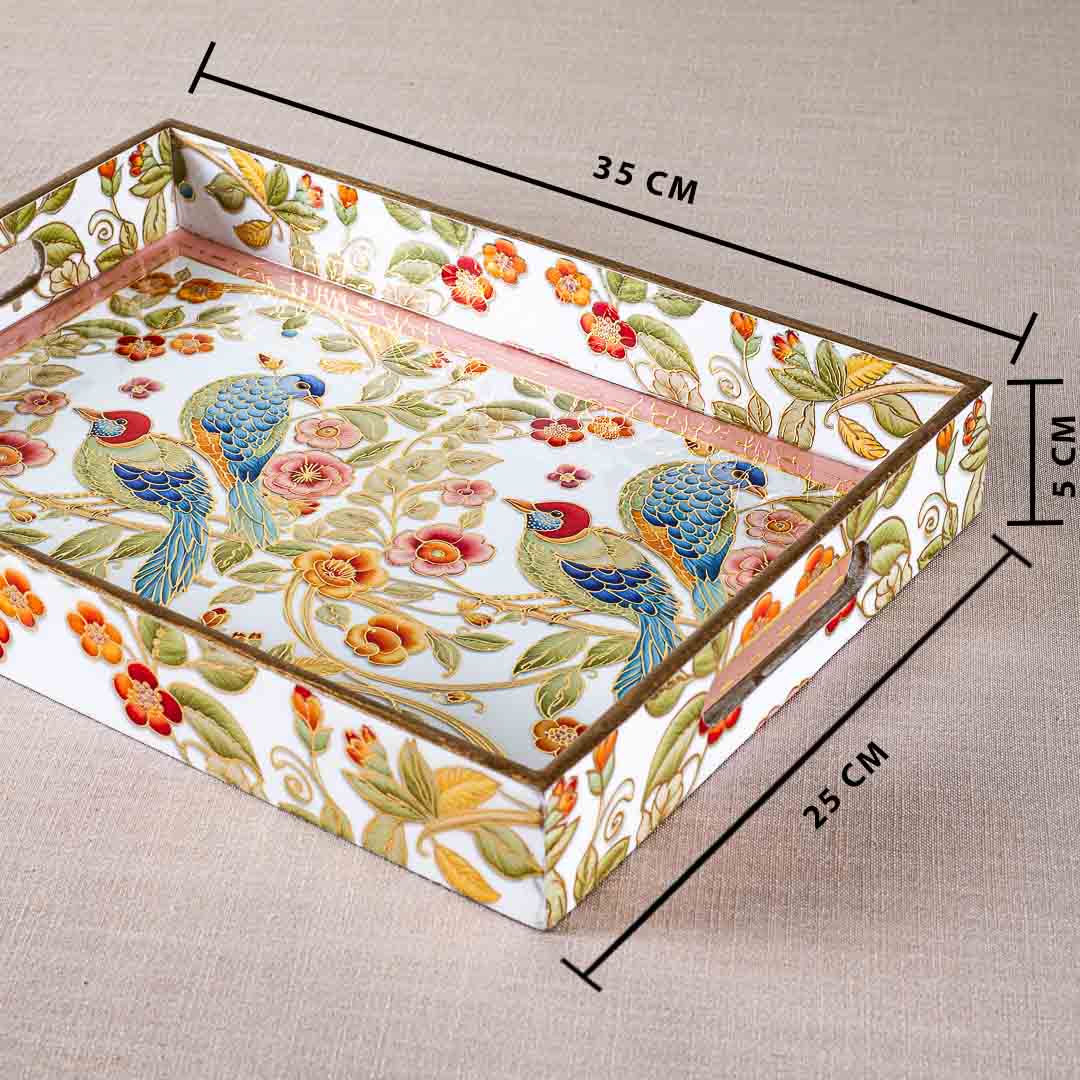 Premium Baird Rectangle Mdf Tray Design Four 10X14X2 Inch