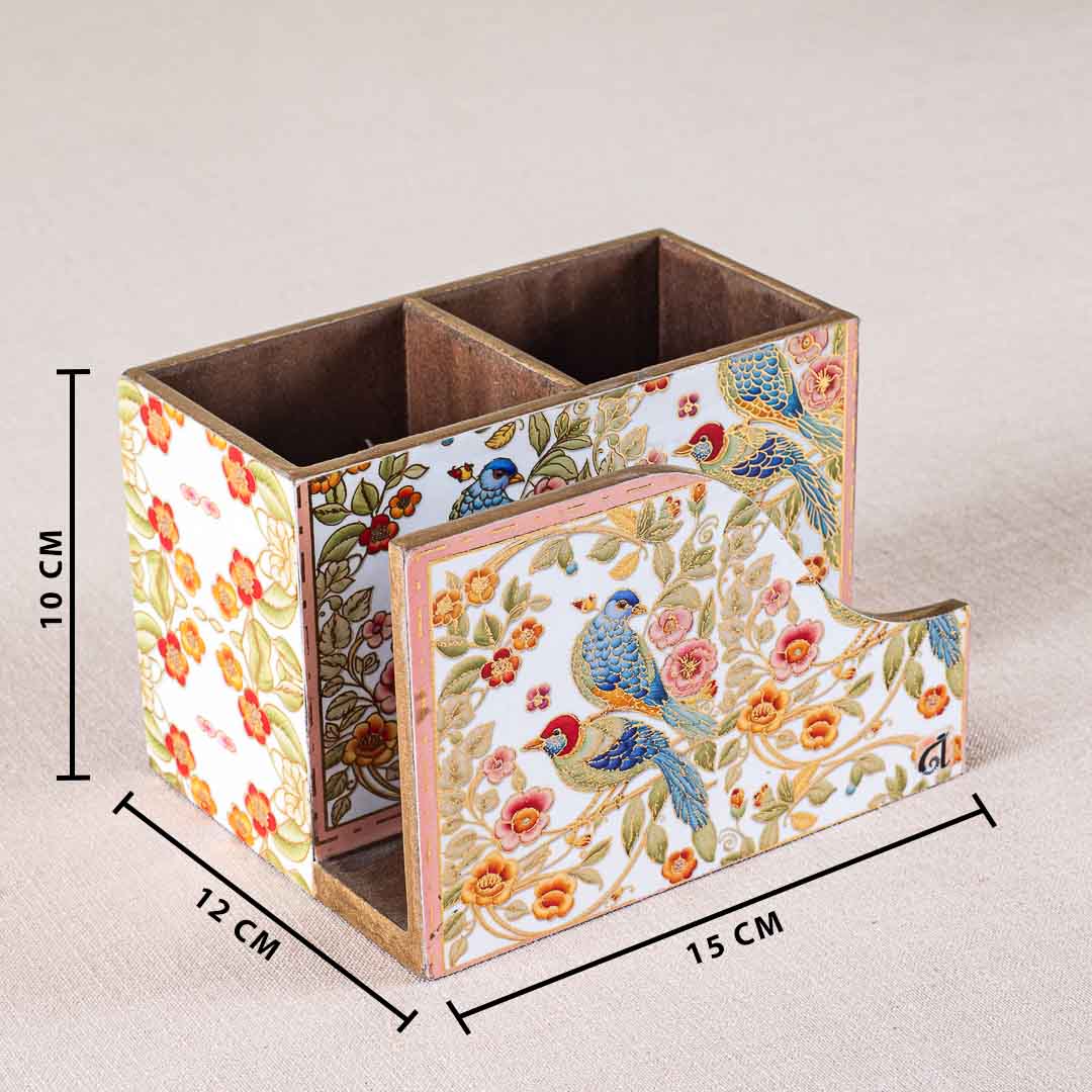 Premium Baird Mdf Cutlery Npk Holder Design Four 6X4.5X4 Inch