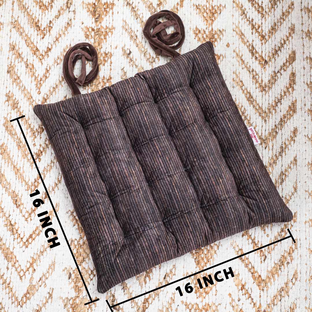 Premium Velvet Quilted Chair Pad