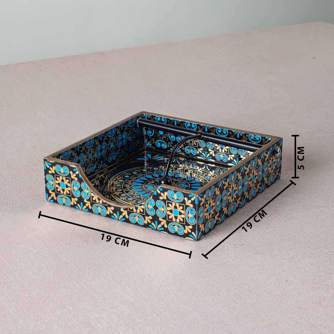 Premium Abstract Square Mdf Tissue Holder Design five 7.5 IN Square