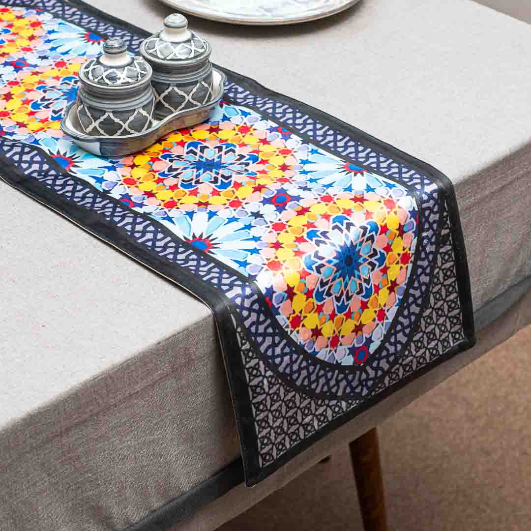 Premium Abstract Digital Printed Table Runner