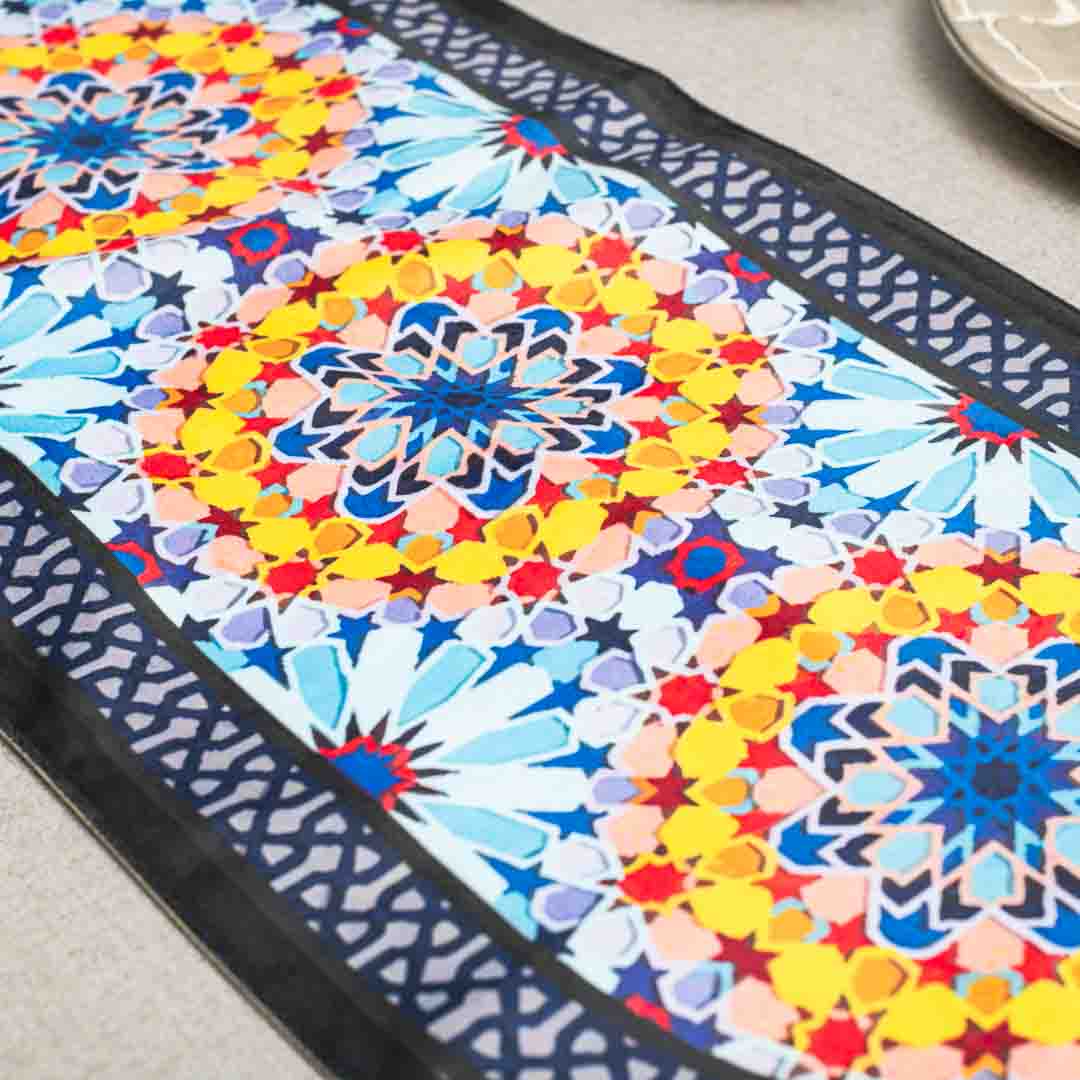 Premium Abstract Digital Printed Table Runner