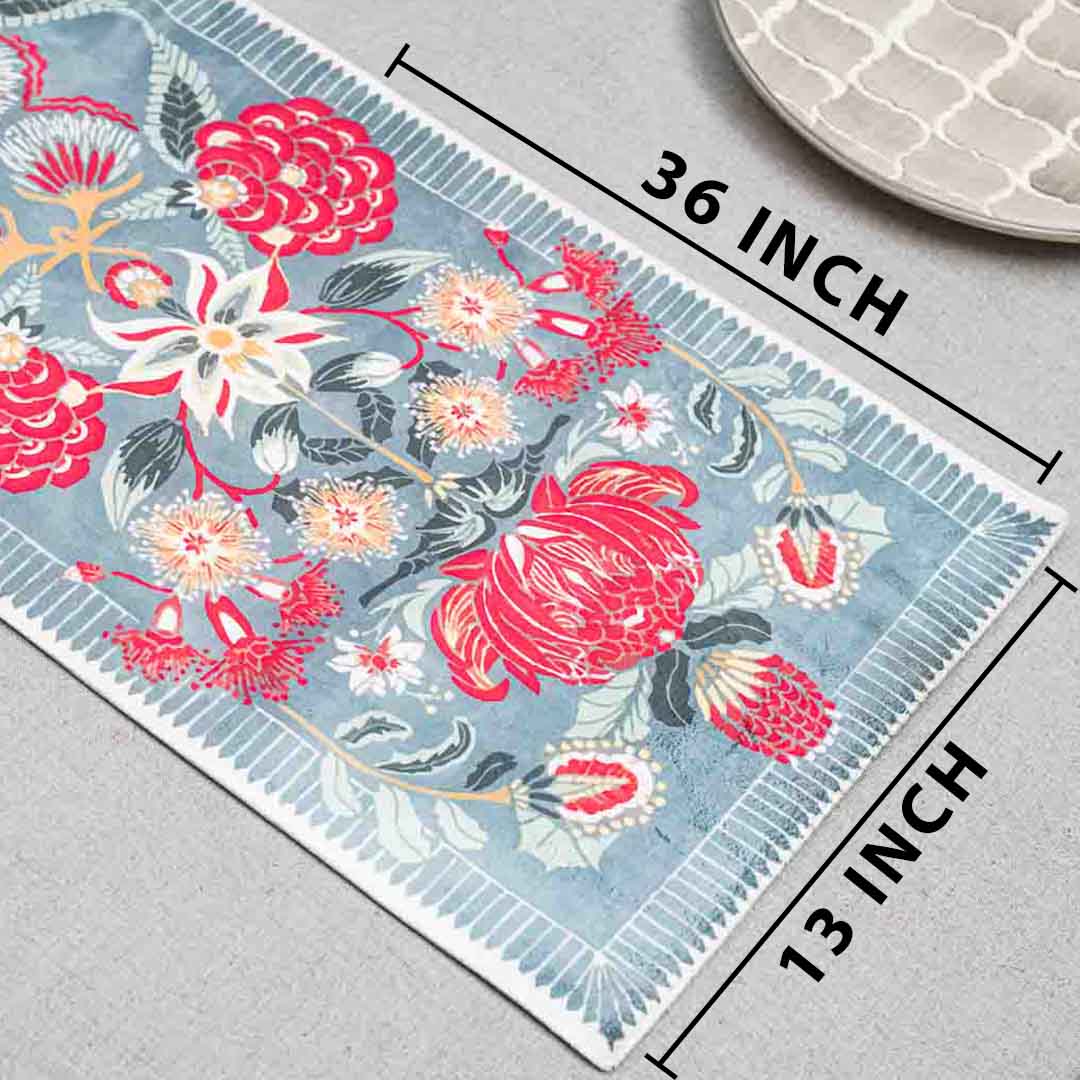 Flower Digital Printed Table Runner