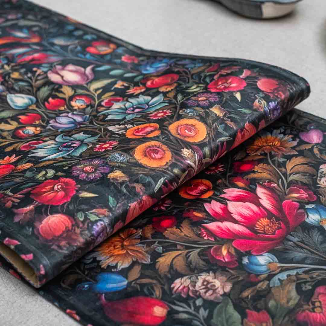 Flower pattern Digital Printed Table Runner