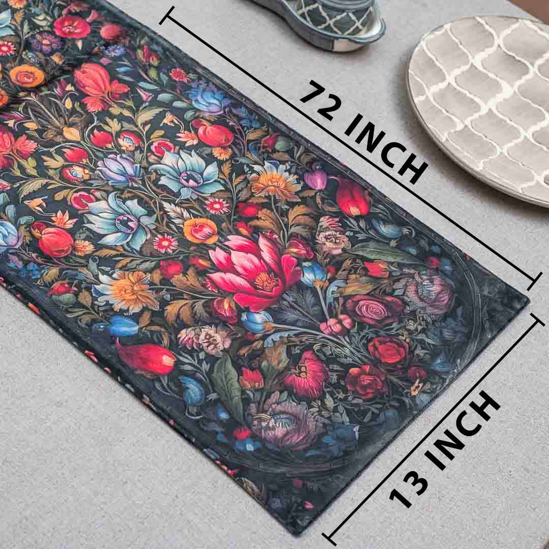 Premium Flower Digital Printed Runner