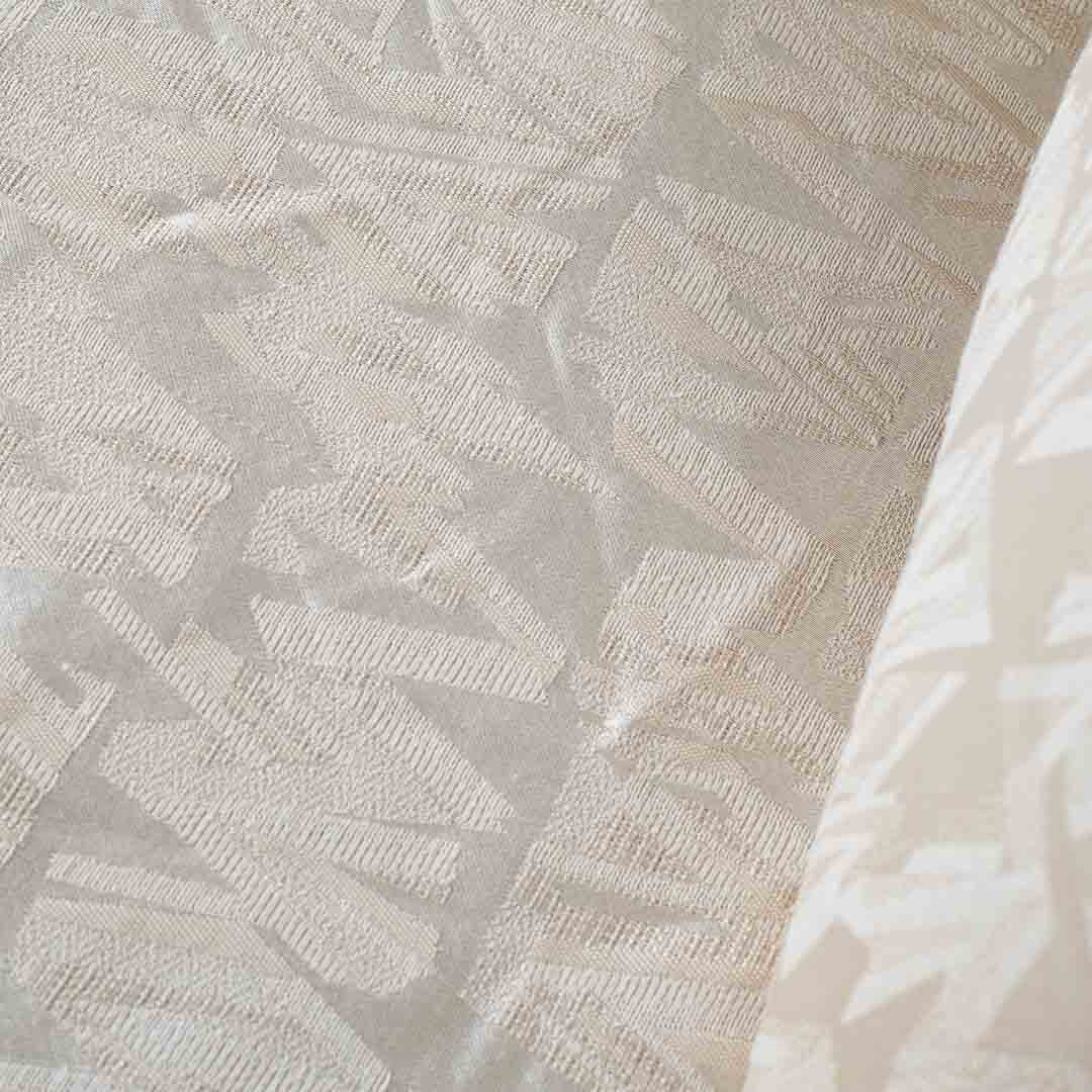 Premium Beige Scribble Design Bedcover Set