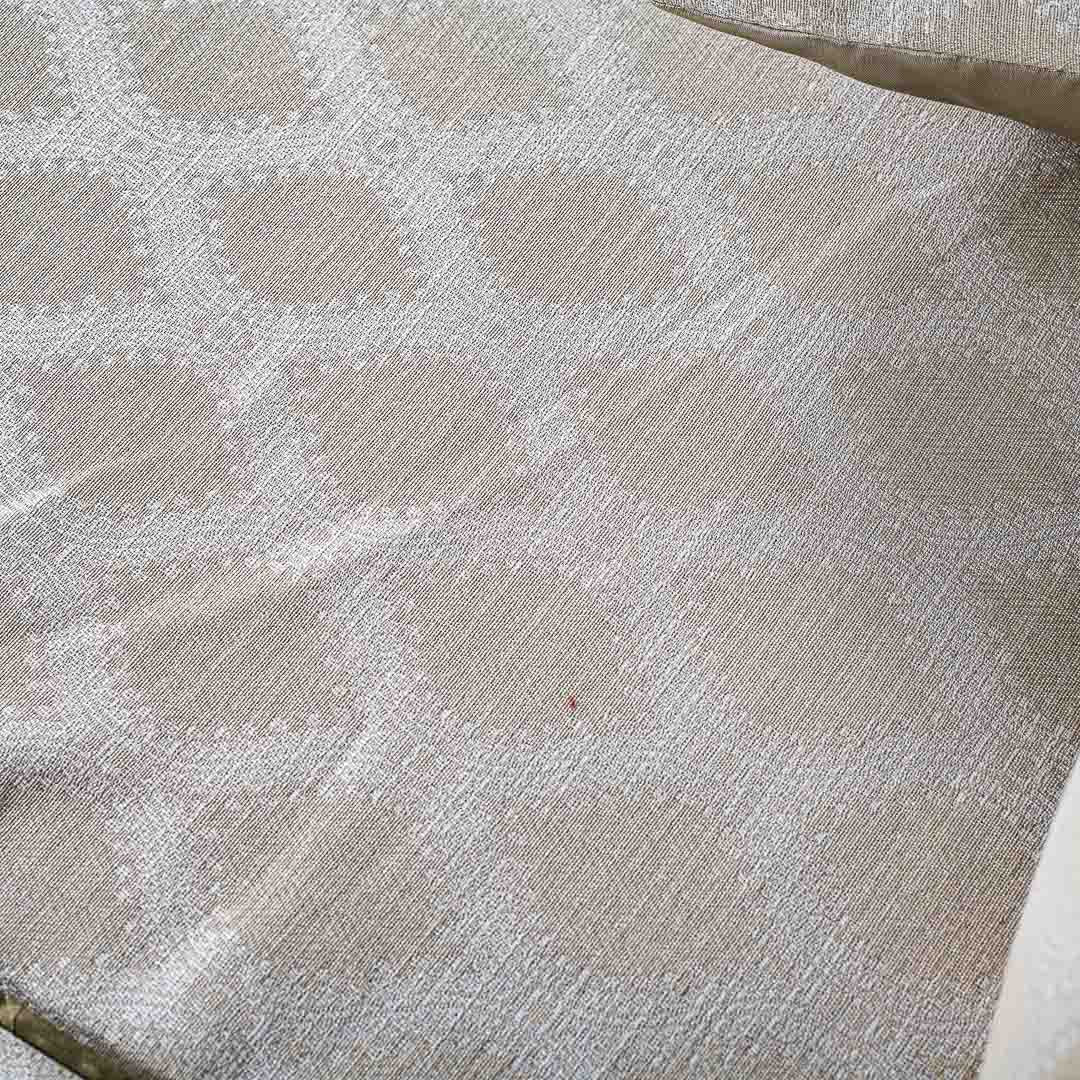 Jacquard Mix beige And Off White Bedcover Set