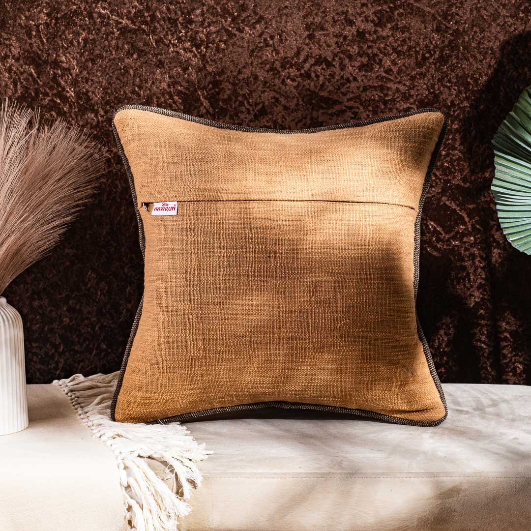 Gorgeous Palm Tree Cushion Cover with Hand Work