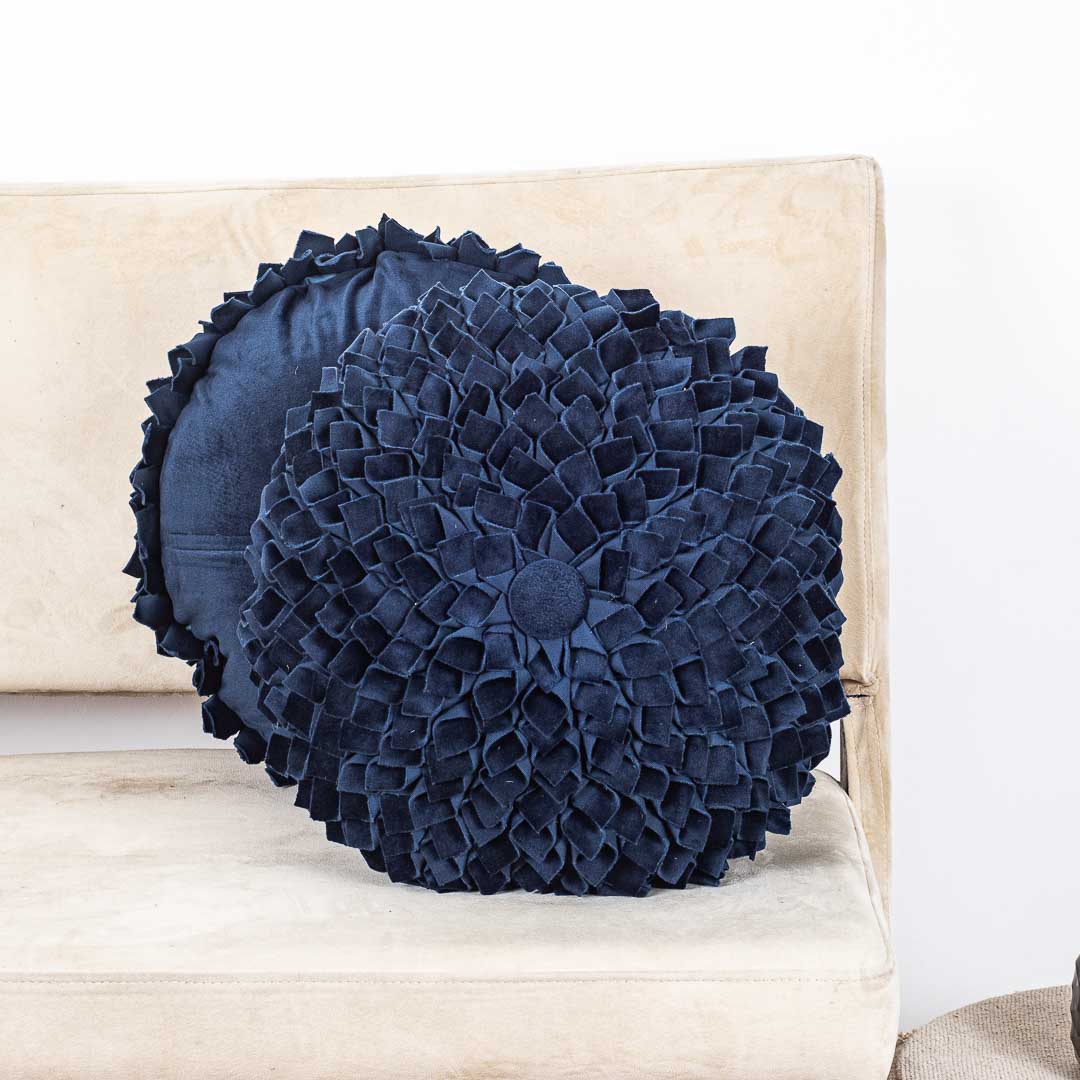 Premium Dalia Flower Cushion Cover