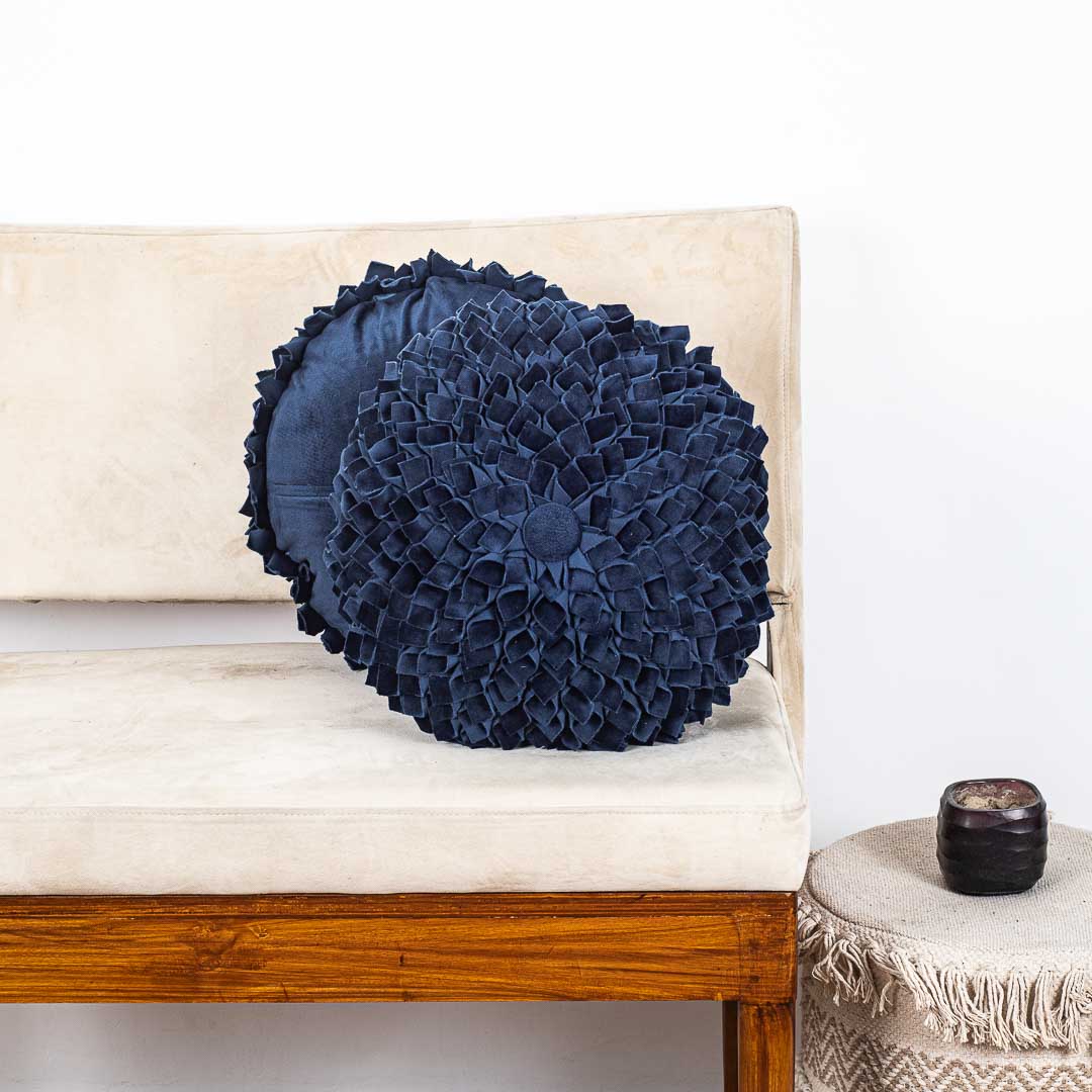 Premium Dalia Flower Cushion Cover