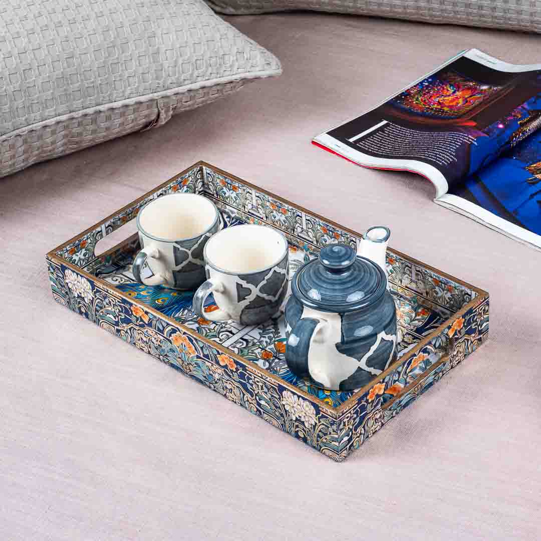 Pecock Rectangle MDF Tray