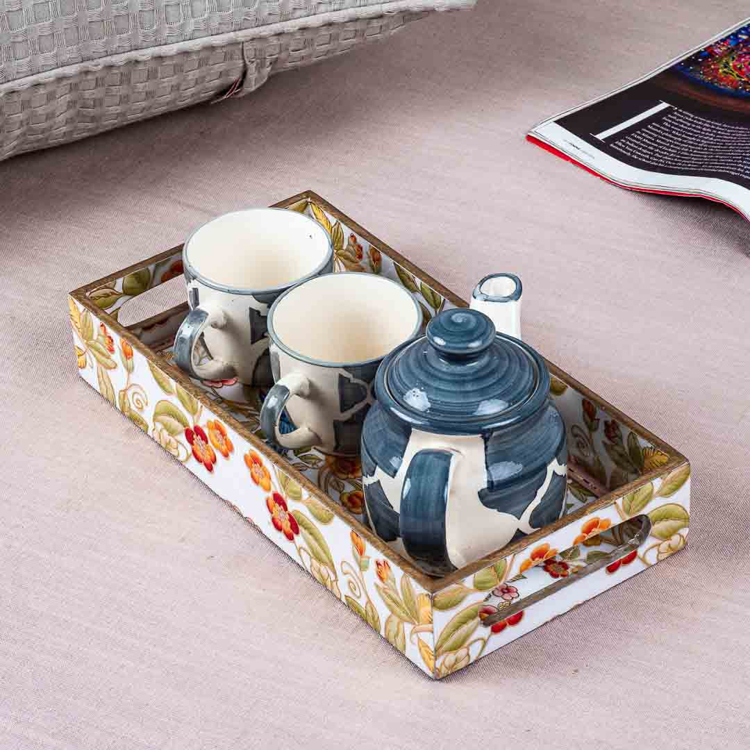 Premium Bird Rectangle Mdf Tray Design Four 13X5X1.5 Inch