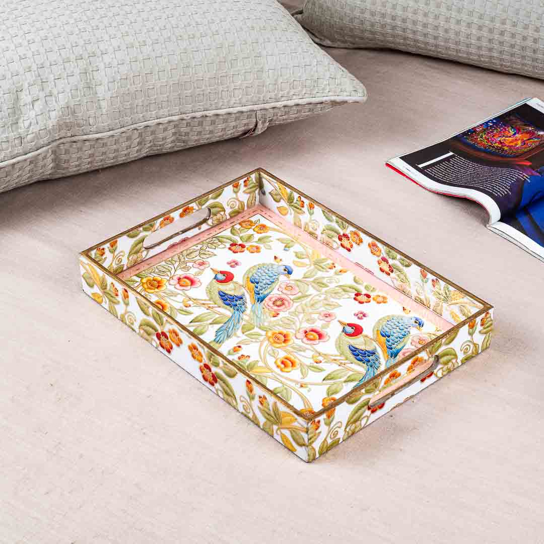 Premium Baird Rectangle Mdf Tray Design Four 10X14X2 Inch