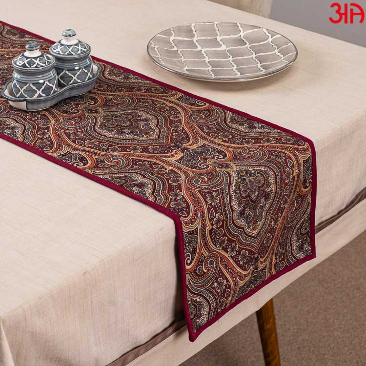 Ethenic Block Print Table Runner (13x72) Inch
