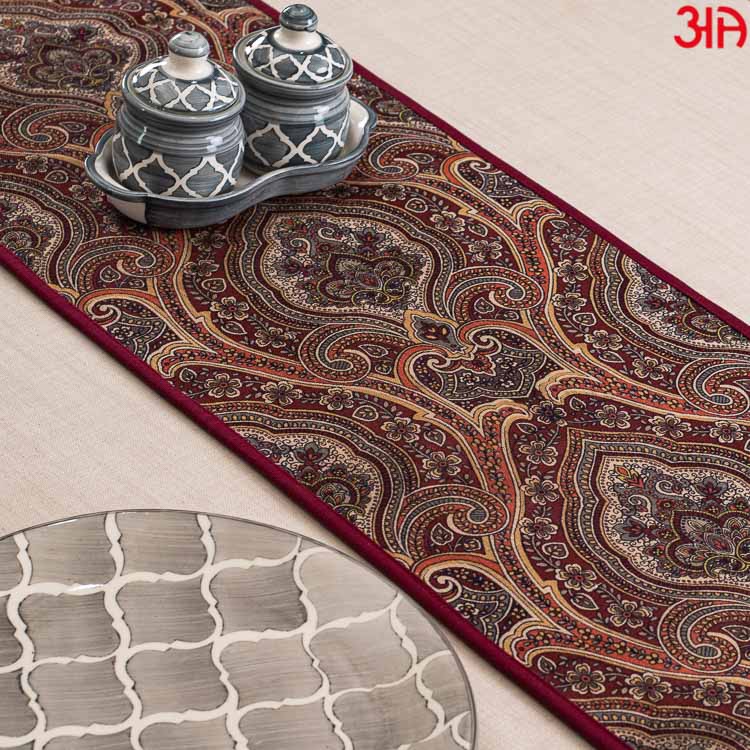 Ethenic Block Print Table Runner (13x72) Inch