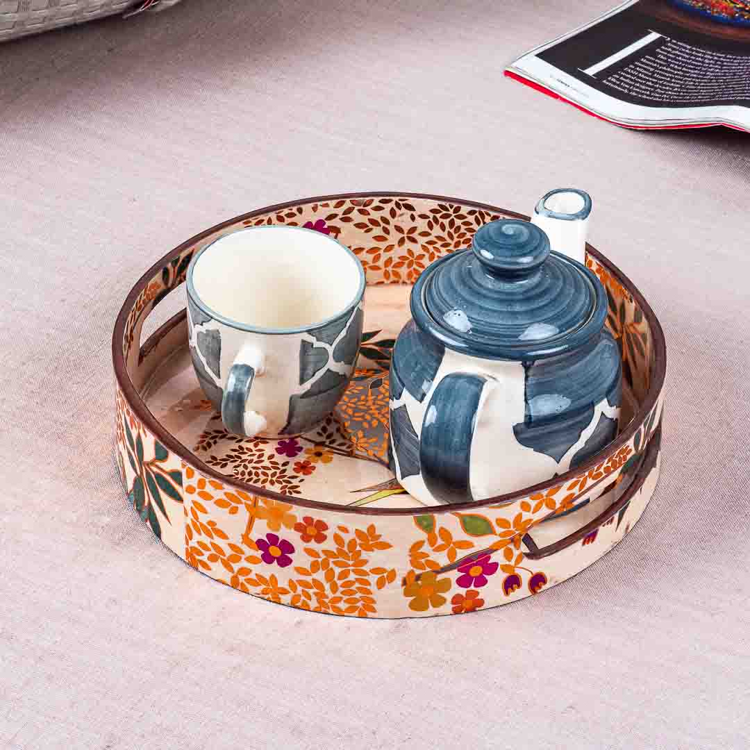 Premium Baird Mdf Round Tray Design Nine