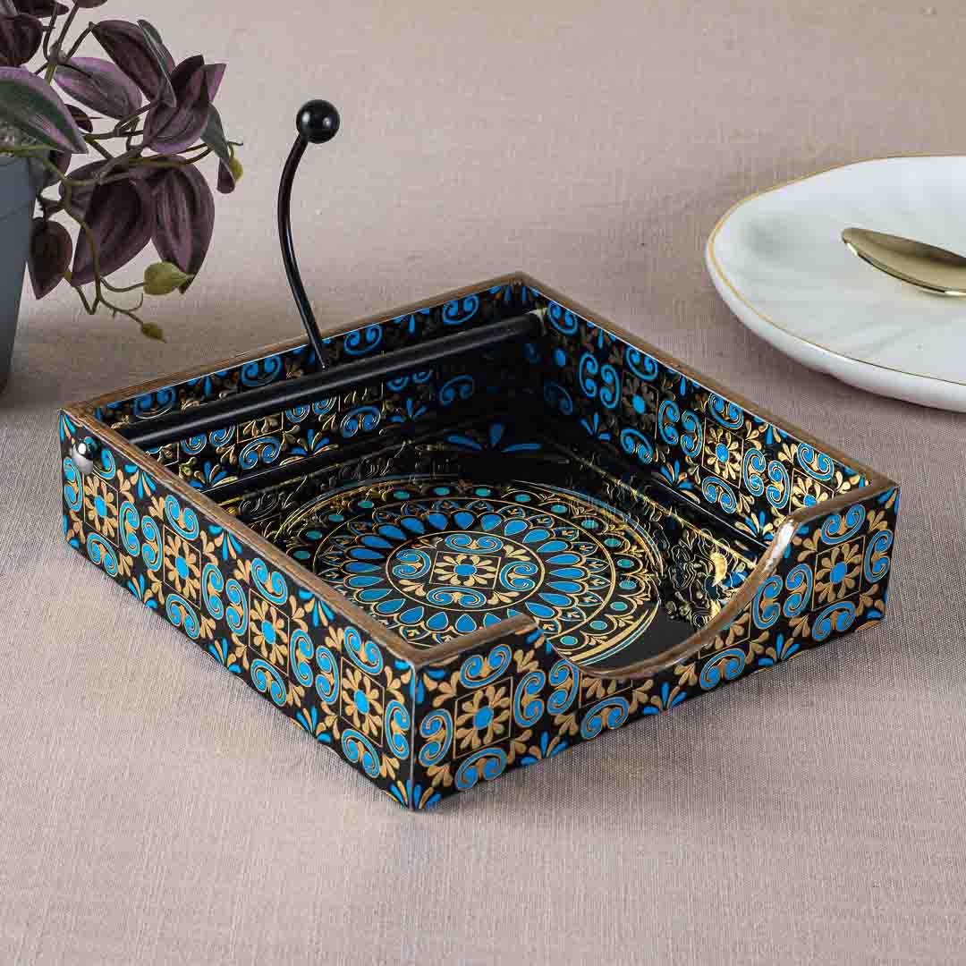 Premium Abstract Square Mdf Tissue Holder Design five 7.5 IN Square