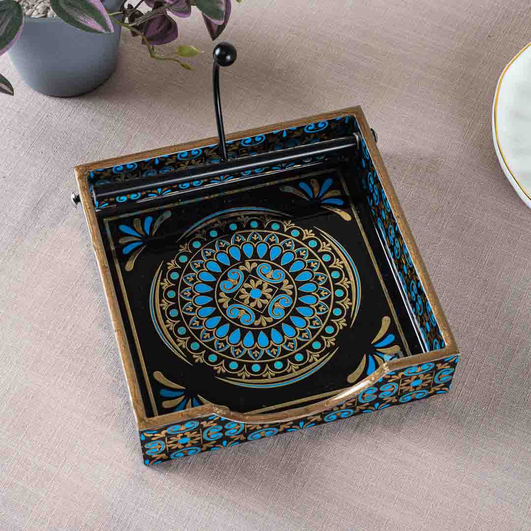 Premium Abstract Square Mdf Tissue Holder Design five 7.5 IN Square