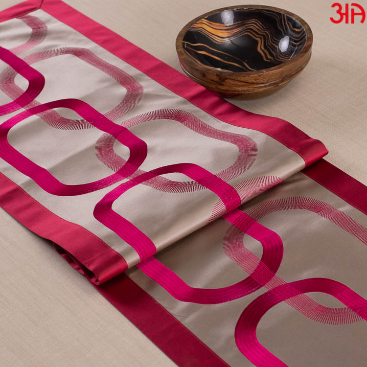 Abstract Circles Printed Table Runner (13x48) Inch