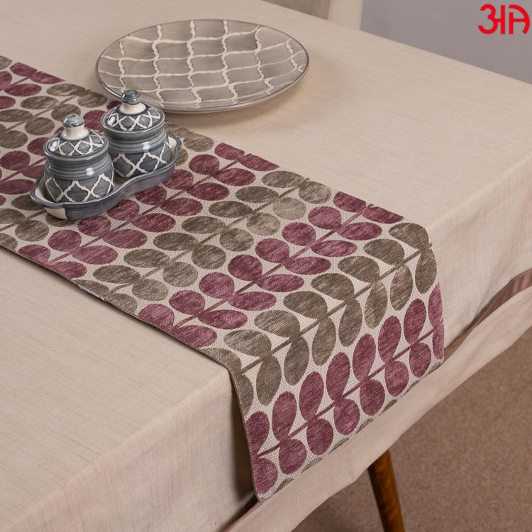 Purple And Green Twig Table Runner (13x48) Inch