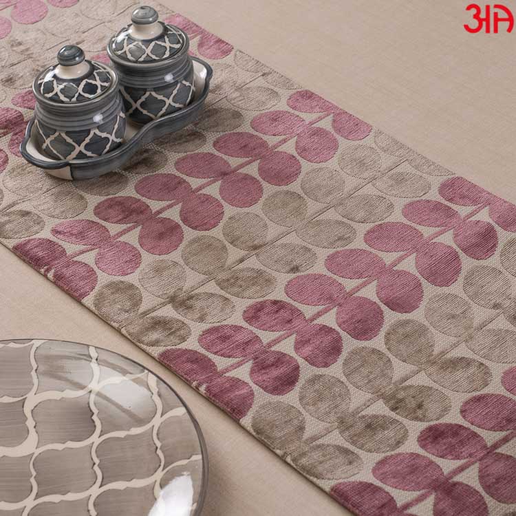 Purple And Green Twig Table Runner (13x48) Inch