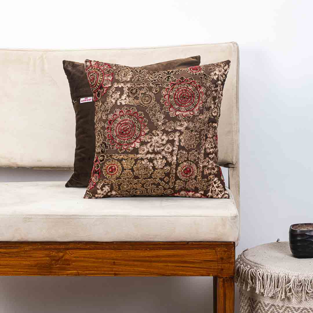 Premium Ethnic Circles Cushion Cover