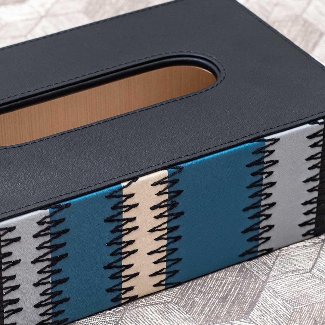 Premium Zig Zag Panel Patch Tissue Box