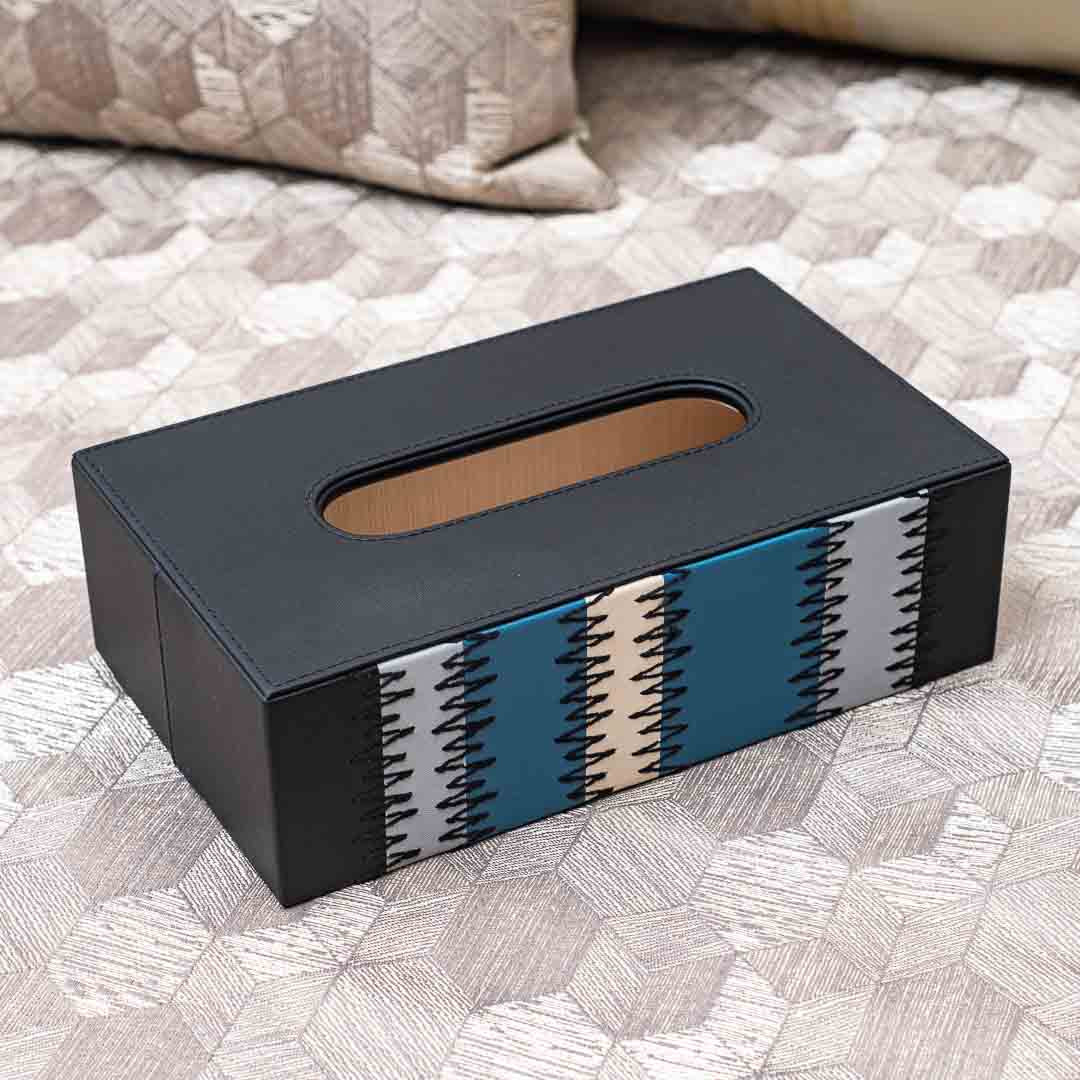 Premium Zig Zag Panel Patch Tissue Box