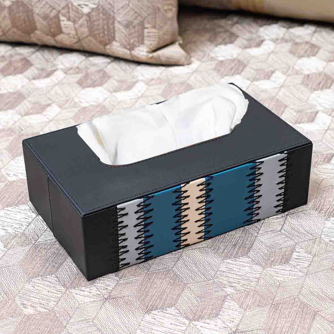 Premium Zig Zag Panel Patch Tissue Box