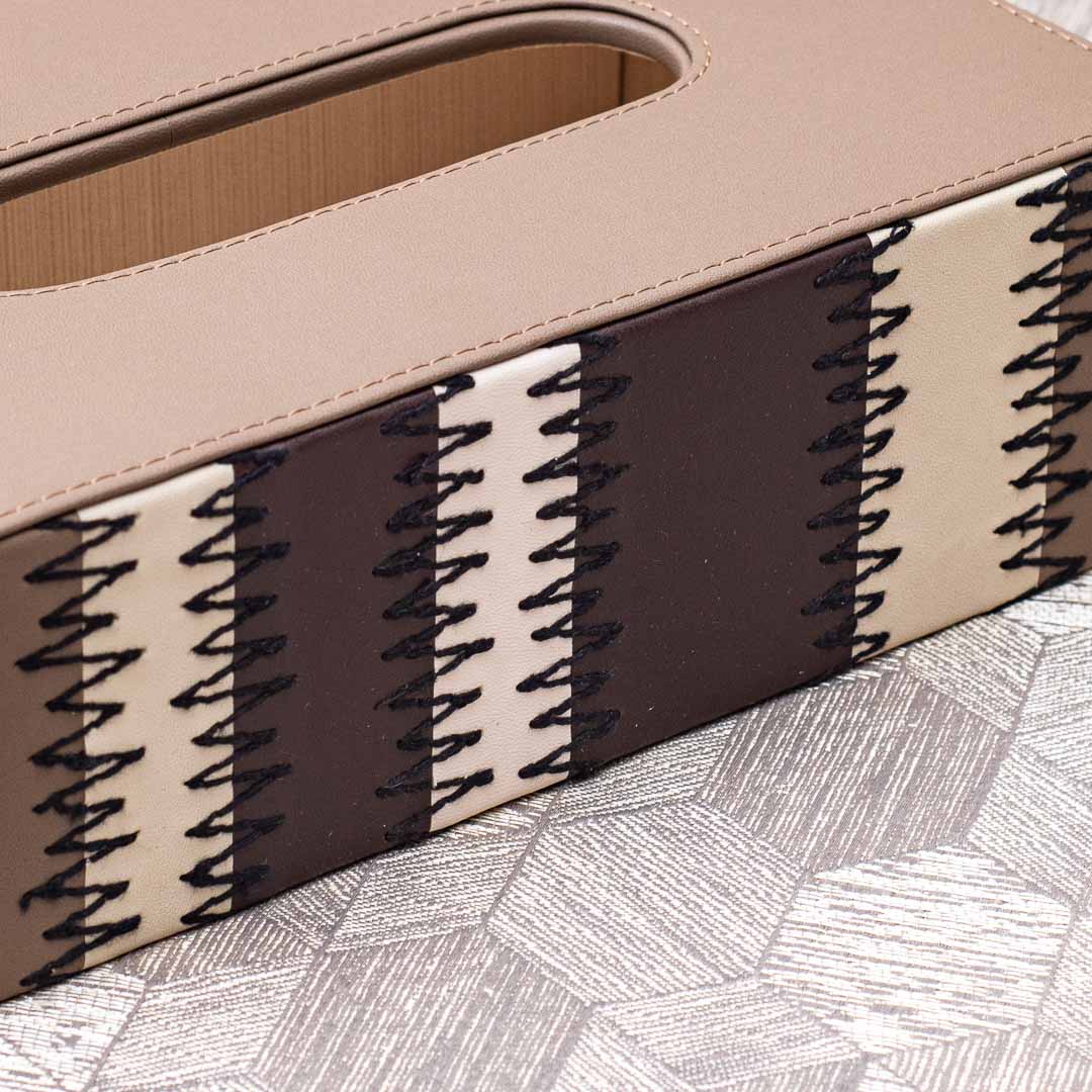 Premium Zig Zag Panel Patch Tissue Box