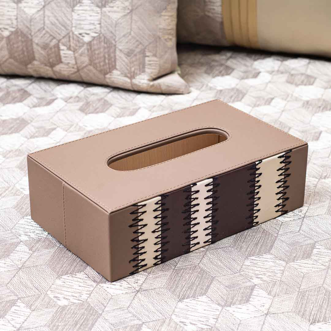 Premium Zig Zag Panel Patch Tissue Box