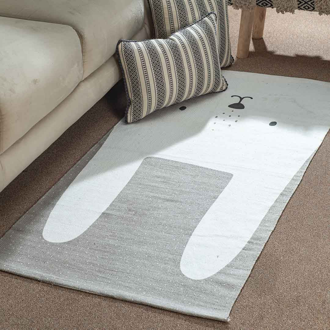 Premium White- Grey Gug Design Three 74x144 cm