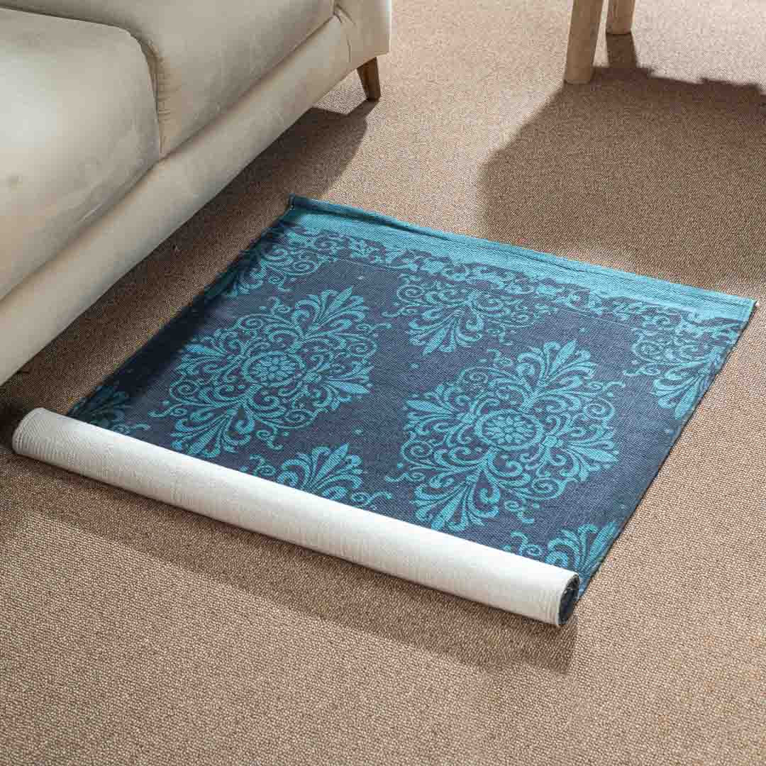 Premium Deep- Blue Rug Design Four 74x144 cm