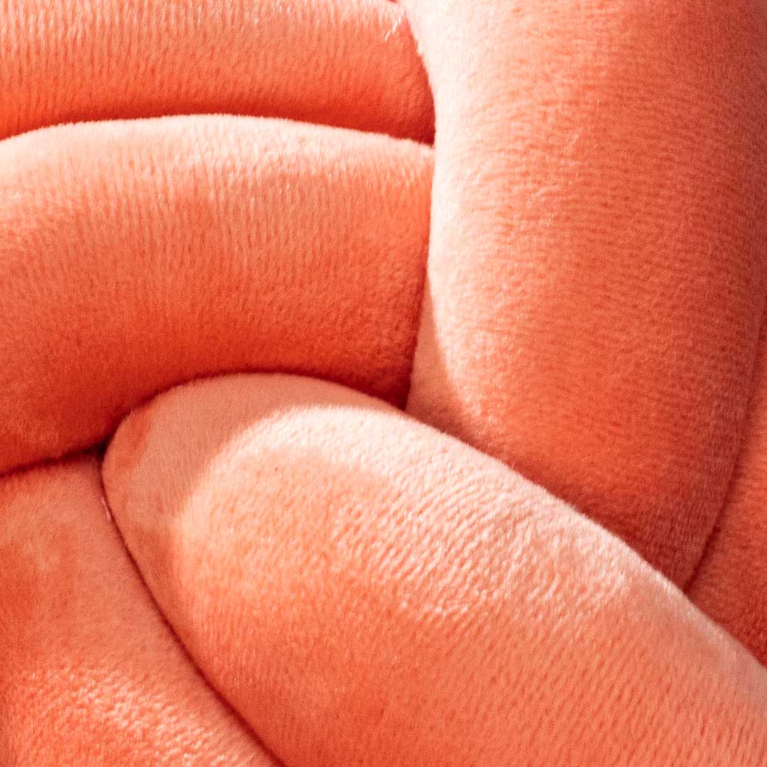 Premium Velvet Knot Ball Cushion Cover With Cushion