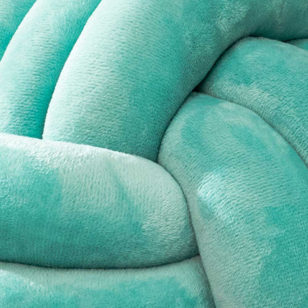 Premium Velvet Knot Ball Cushion Cover With Cushion