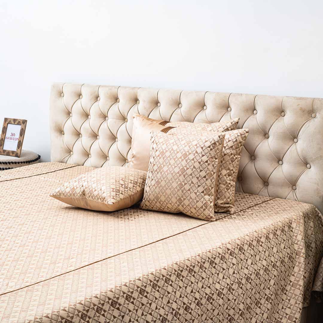 Premium King Size Jacquard Mix (1+2+2) Bed Cover Design Twenty Five